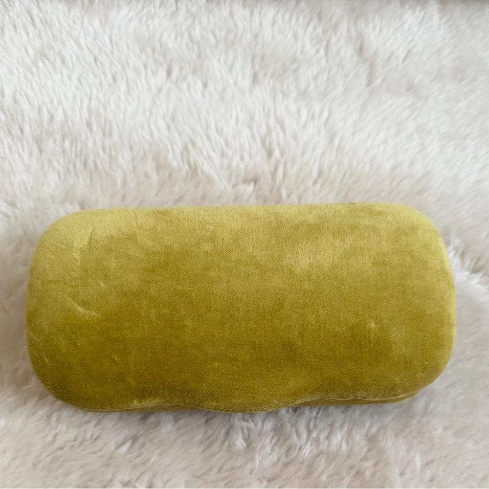 Gucci Yellow and Blue Velvet Glasses case - Picture 5 of 6